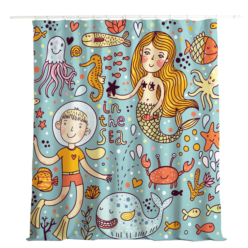 Cartoon Curtains For Kids Living Room Bedroom Window Home Decoration Cortinas Blackout Children Accessorise | Дом и сад