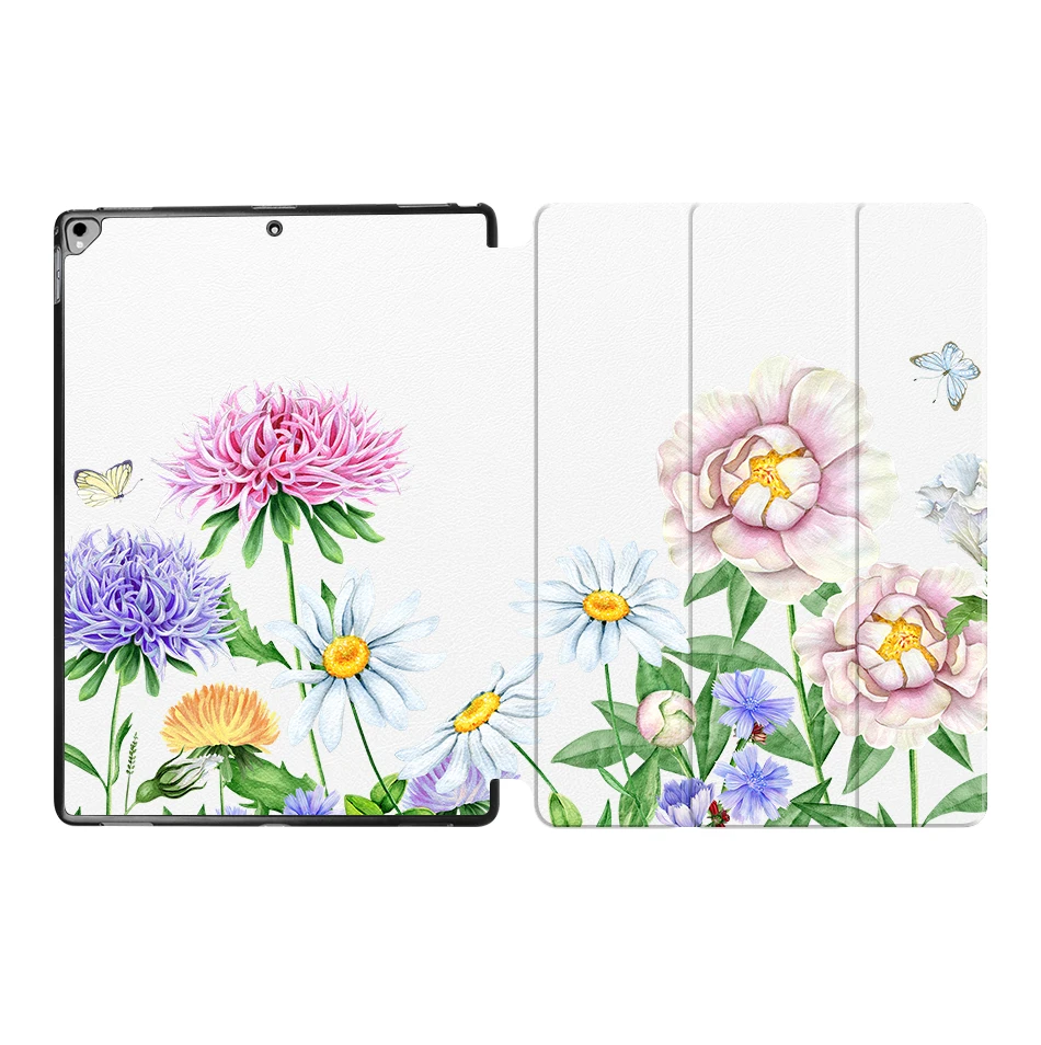 IP14 MTT Flower чехол для планшета для iPad Pro 12,9 '' из искусственной кожи откидная подставка смарт-чехол защитный чехол A1584 A1652 A1670 A1671 - Цвет: IP14