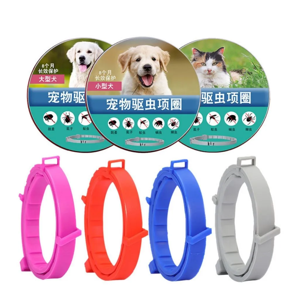 

Anti-Flea Tick Collar Dog Cat Necklace Protection Fits All Puppy Water-Proof Natural Ingredients Safe Effectively Easy Repels