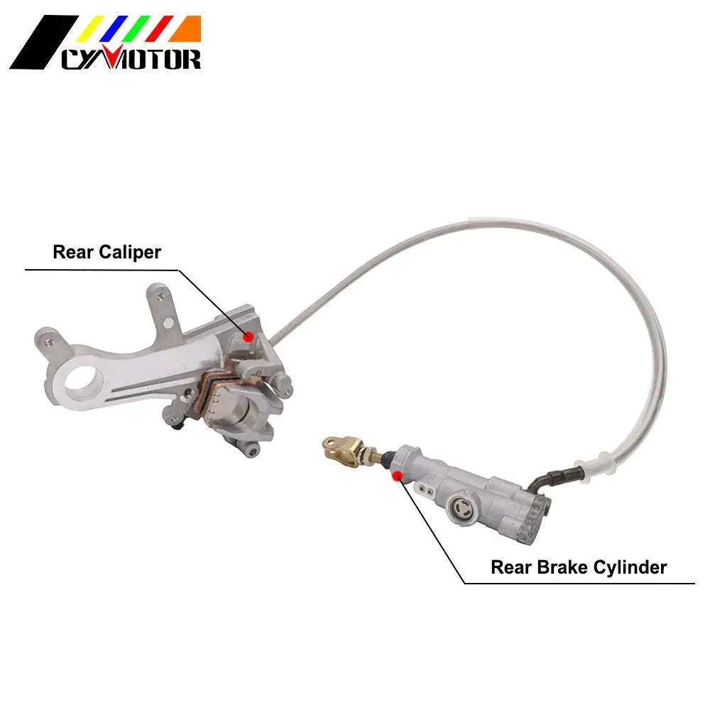 

Мотоциклетный задний тормозной суппорт главный цилиндр Масляный шланг для Honda CR125R 250R CRF250R 250RX 250X 450R 450RX CRF450X CRF450L 2019