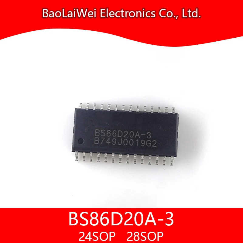 

1pcs BS86D20A-3 28SOP chip Electronic Components Integrated Circuits Active Components Touch A/D Flash MCU with LED/LCD Driver