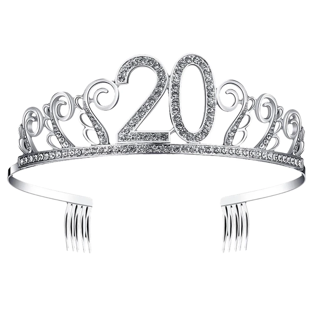 

HOT SALES!!! Women Hollow Rhinestone Inlaid Number Tiara Birthday Party Crown Decoration Wholesale Dropshipping New Arrrival
