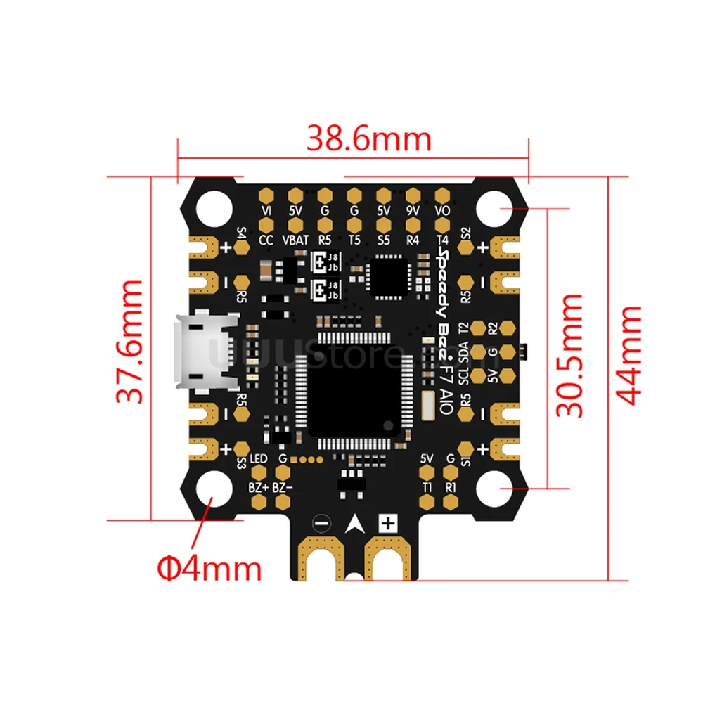2020 Новое поступление Полетный контроллер SpeedyBee F7 AIO BLE модуль интегрированный