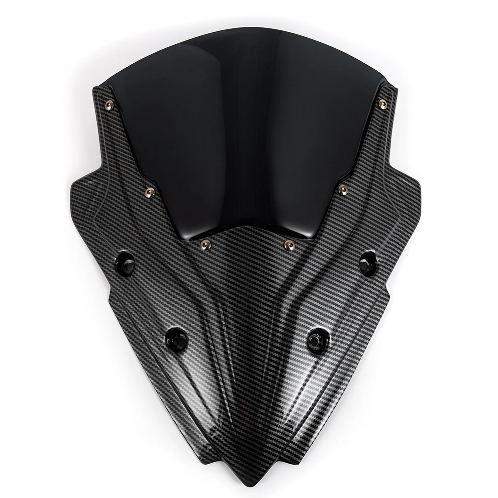 

Козырек ветрового стекла для мотоцикла из углеродного волокна, подходит для Kawasaki NINJA650 2017 2018 2019 NINJA 650 17-19, двойной пузырь