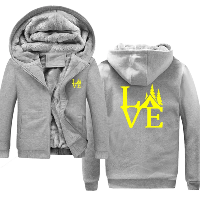 

LOVE Tent Camping Hoodies Brand Men Letter Printing Sweatshirt Male Hoody Hip Hop winter Zipper Hoodie Mens Pullover Large