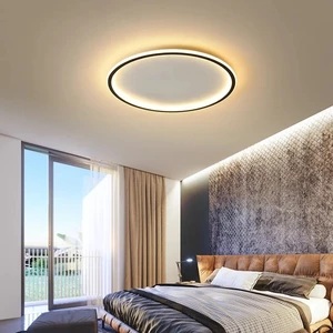 Bedroom Thin Led Ceiling Lights Simple Warm Romantic Living Room Lamp Nordic Decor Personality Round Square Lighting Light