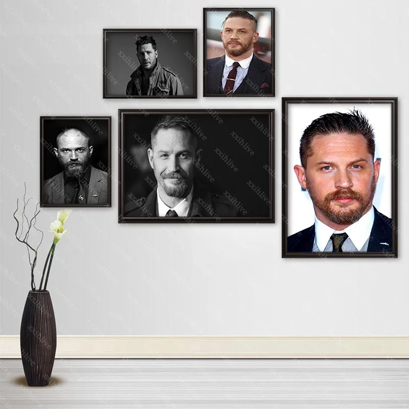 

Actor Tom Hardy Cloth Silk Canvas HD Poster Home And Bedroom Decoration Wall Fabric Poster Custom Print More Size 40x60cm