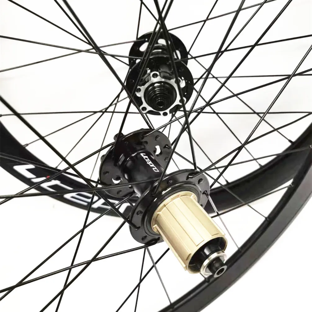 Bestellen Litepro AERO Faltrad 16 Zoll 349 V Disc Bremse 11 Speed Laufradsatz 4 Versiegelt Lager Legierung Räder BMX Fahrrad 30mm Felgen