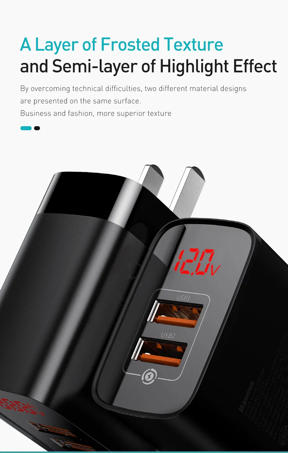 Baseus светодиодный дисплей USB зарядное устройство для мобильного телефона адаптер питания для iPhone samsung xiaomi настенная Быстрая зарядка розетка США вилка универсальная