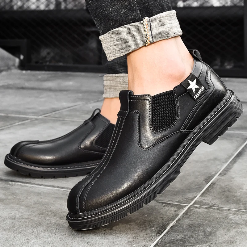 Men Loafers Leather Casual Shoes Men Moccasin Footwear Flat Peas Shoes Driving Boat Shoes Male Classical Summer%09825