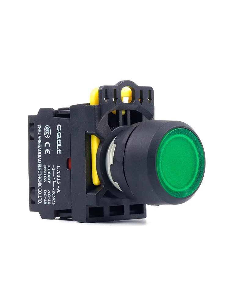 

5 PCS Push button switch Flush button LED Momentary IP65 1NO 1NC 1N0+1NC 2NO 2NC LA115-A1-11D-G31