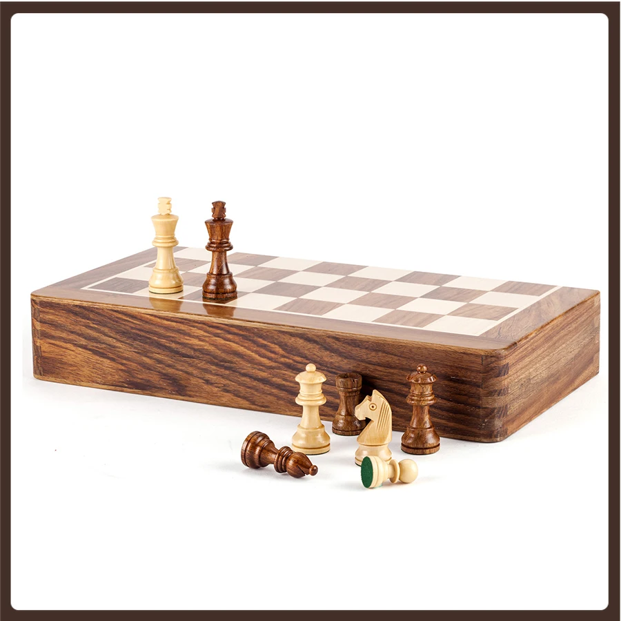 

Magnet Travel Chess Set Tournament Professional Portable High Quality Wood Chess Original Backgammon Gra Planszowa Kids Gifts