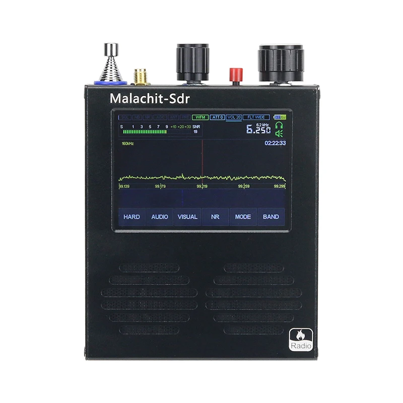 Новый ресивер Malahit-SDR 50 кгц-2 ГГц радиоприемник DSP сенсорный экран 3 5 дюйма с