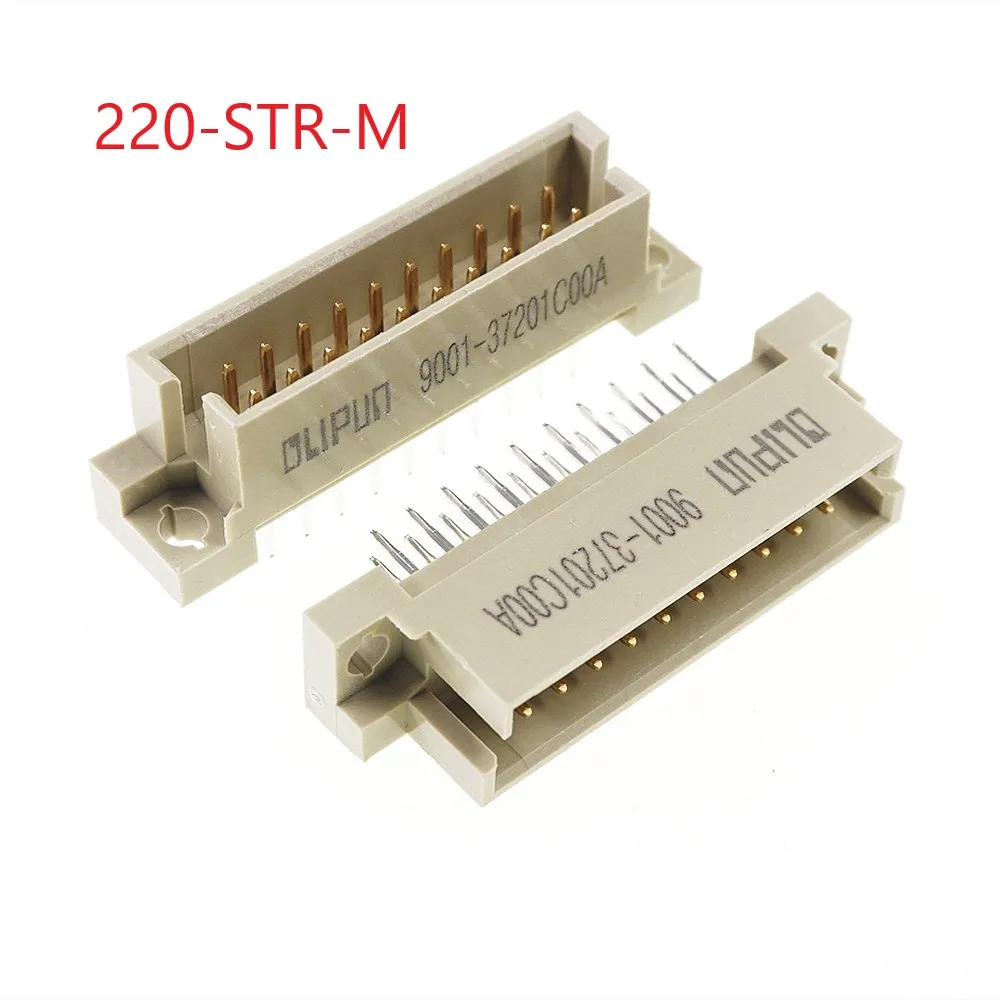 100pcs DIN 41612 Connector 2 Rows 20 Positions Plug Header Male Pins Vertical Through Hole 2x10 20Pin Pitch 2.54mm DIP | Обустройство