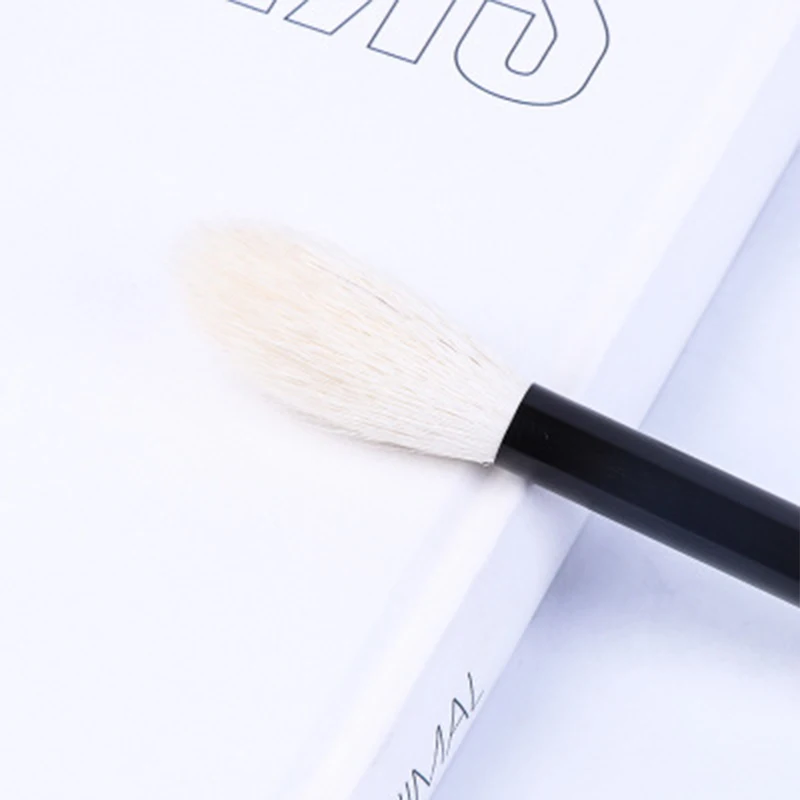 1PC Flame Blush Brush Goat Hair Highlighter Makeup Brushes Powder Blending Multifunctional Long Natural Soft Beauty Tools | Красота и