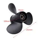 Для MercuryTohatsuNissan 25-30HP 3R0B645230  48-896896A40 Морской Пропеллер алюминиевый 3 Лопасти подвесной пропеллер 9,9x11