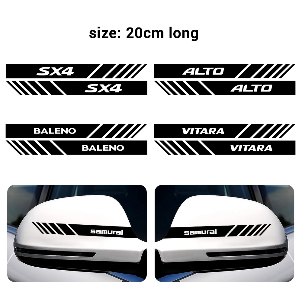 2 шт. для Suzuki Кожанный чехол ключей от Grand Vitara IGNIS ALTO Baleno SX4 Swift Jimny самурая наклейки