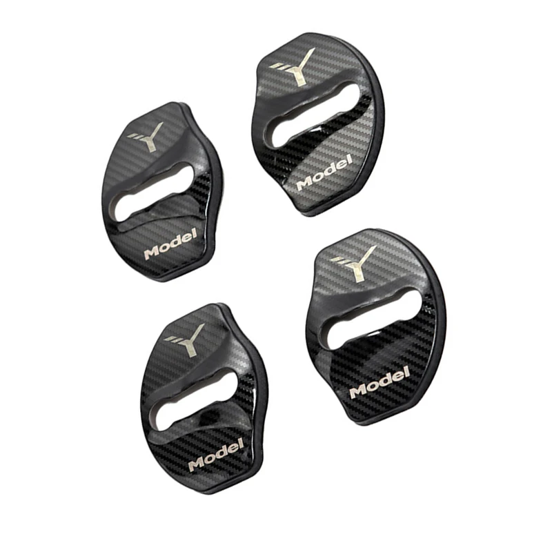 

Stainless Steel Car Door Lock Buckle Cap For Tesla Model Y Lock Sticker Cover Trim 4PCS