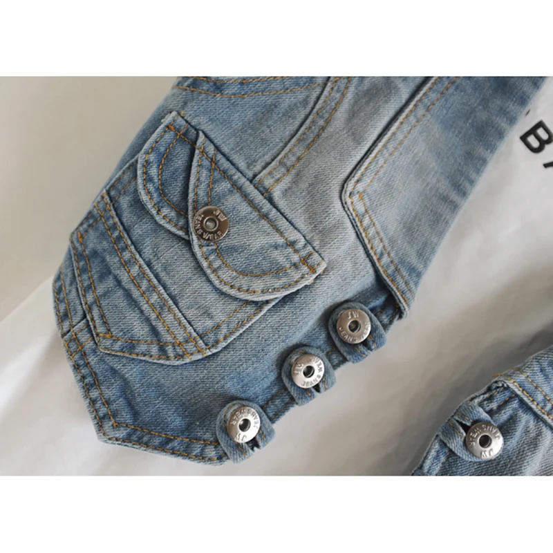 Корейский осенний джинсовый жилет на бретельках женский винтажный синий куртка