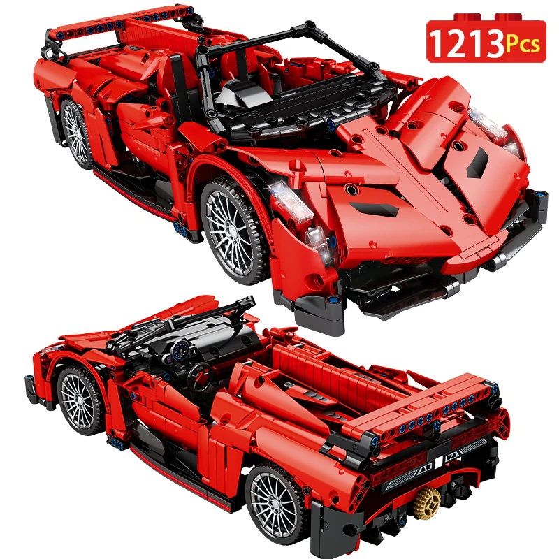 

1:14 City Technical Super Racing Car Model Building Blocks MOC Mechanical Vehicle Bricks Toys For Children Xmas Gifts