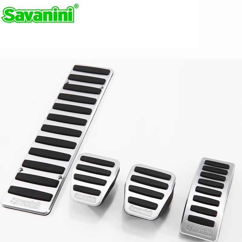 

4 шт., накладки на педаль акселератора Savanini для VW Golf 7 GTI Tiguan Touran Audi A3 Skoda Octavia, аксессуары для интерьера