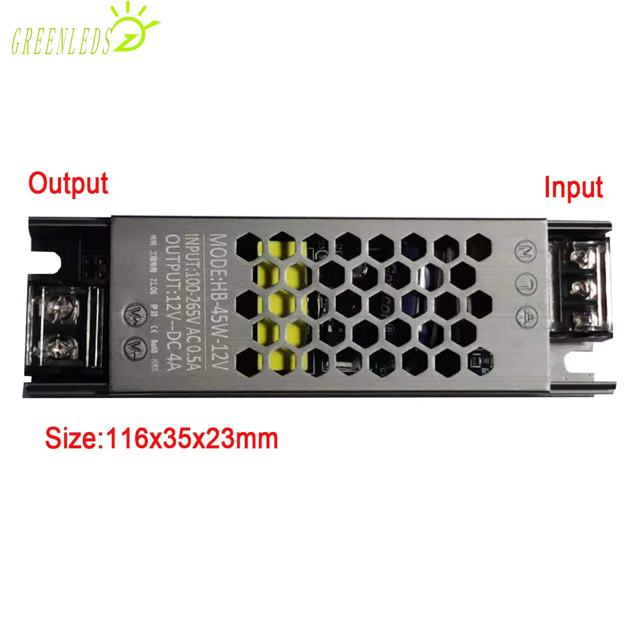 Светодиодные источники питания 45 Вт 12 В постоянного тока или 24 входное