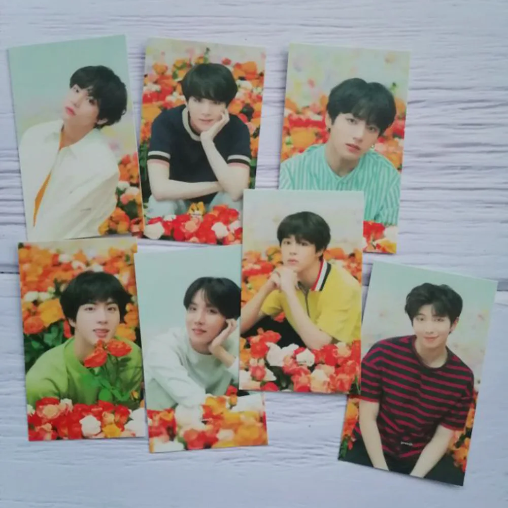 Оптовая продажа ломо-карта 7 шт. Kpop Bangtan Boys Love Yourself Постер для фотографий мальчиков