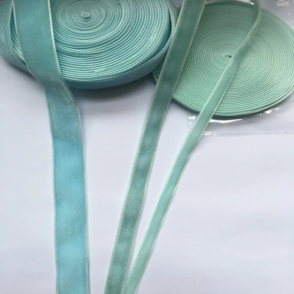 6mm/9mm/15mm V045 Blue Single Face Velvet Ribbon For Handmade Gift Bouquet Wrapping Supplies Home Party Decoration Christmas | Дом и сад