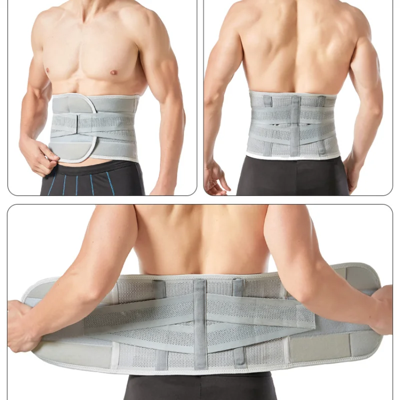 Man Lumbar Back Belt Fajas Lumbar Sports Waist Support Orthopedic Spine Corset Back Support Belt Fitness Abdomen Slimming Belt