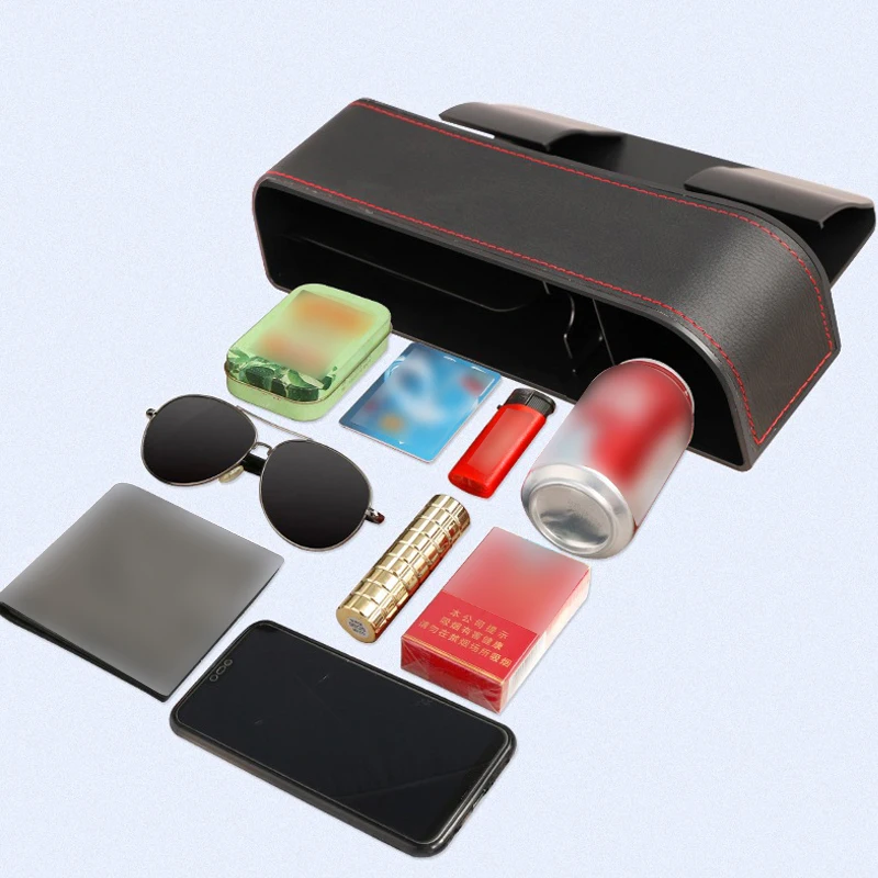 Кожаный Органайзер для автомобильных сидений держатель телефона ящик хранения