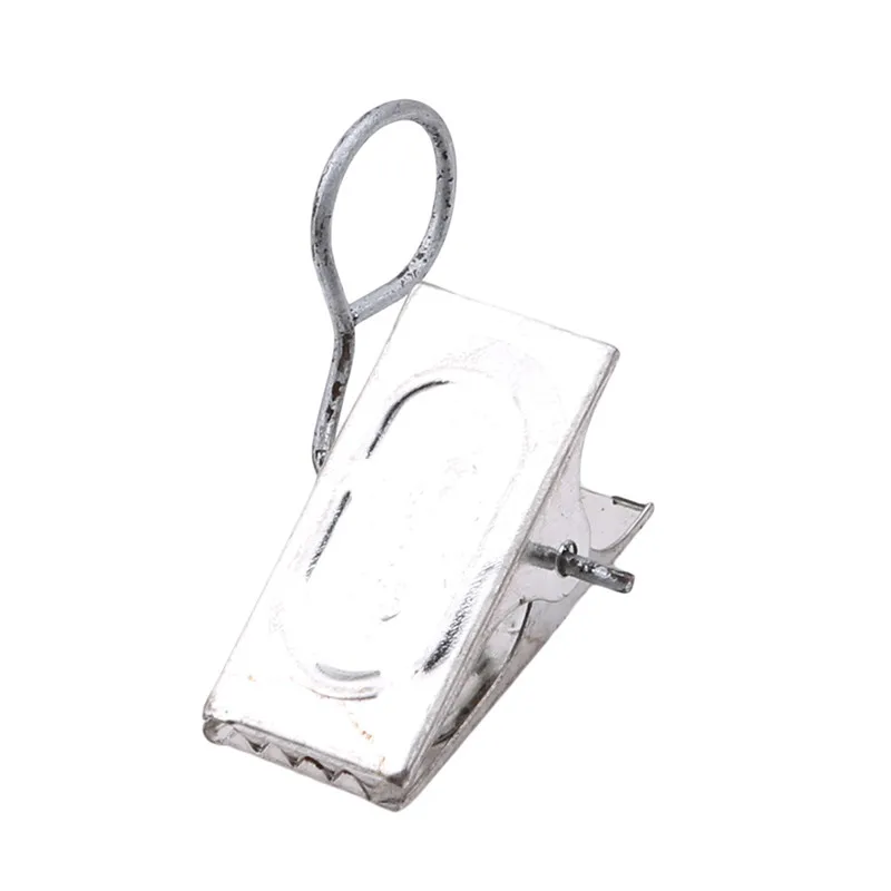 20 шт./лот занавес Пряжка зажим крюк Жесткий утолщение нержавеющая сталь зажимы