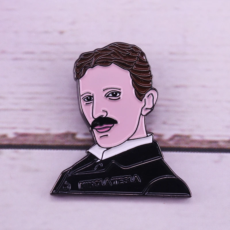 Никола Тесла эмалированная булавка-важный активатор коммерциализации энергии