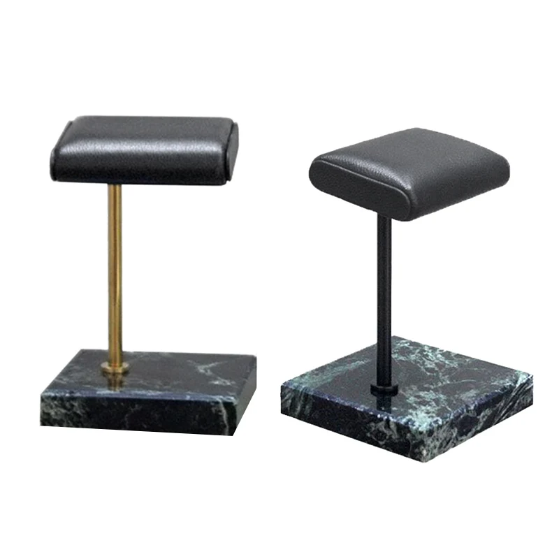 

Высококачественная металлическая подставка для часов с зеленым мраморным рисунком, подставка для браслета, подставка для размещения ювели...