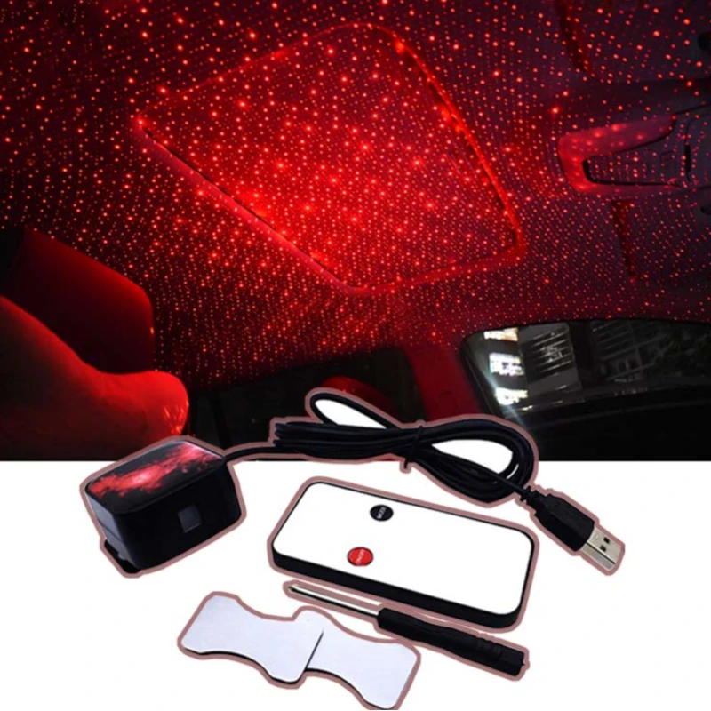 USB СВЕТОДИОДНЫЙ Автомобильный декоративный светильник звезда Звездная ночь