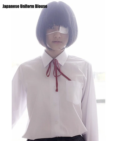 Японская школьная форма стильная французская Блузка для девочек с острым