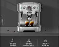 dongling dl kf5700 home coffee machine household commercial full automatic italian cafe maker steam milk foam stainless steel