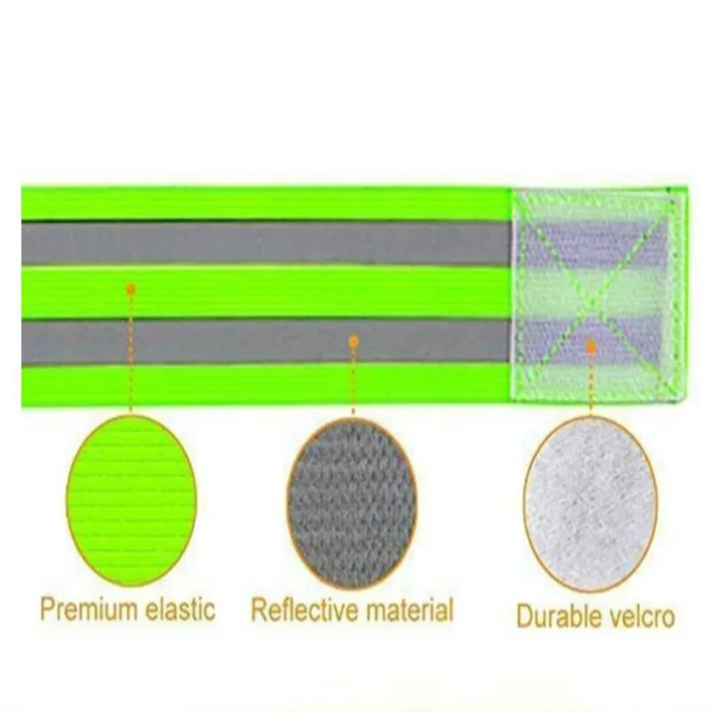 Светоотражающие ленты эластичный наручный браслет ремешки на лодыжку с