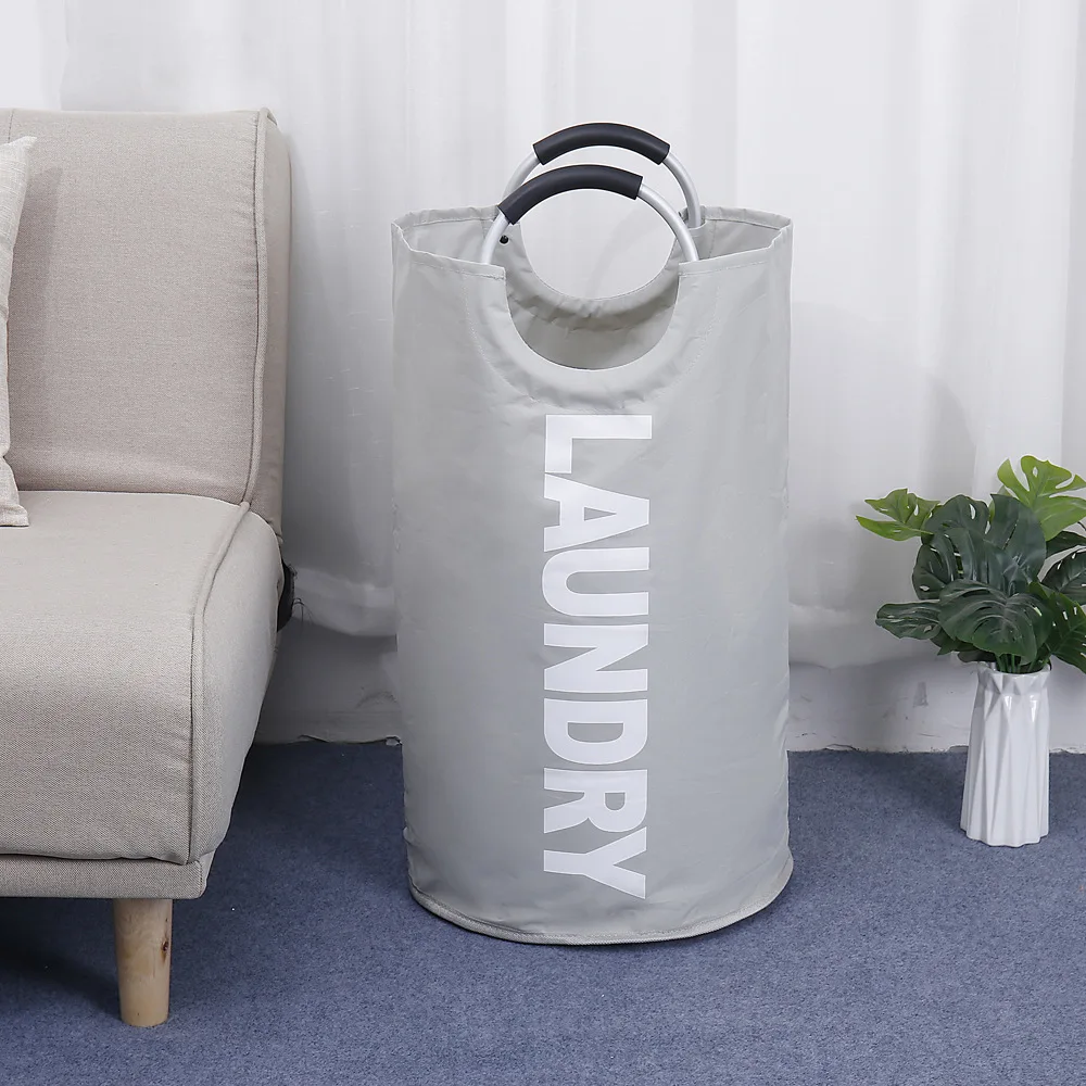 

Fashion Oxford Fabric Laundry Basket Bag Dirty Pouch Folding Laundry Storage Basket Waterproof Laundry Storage Bag
