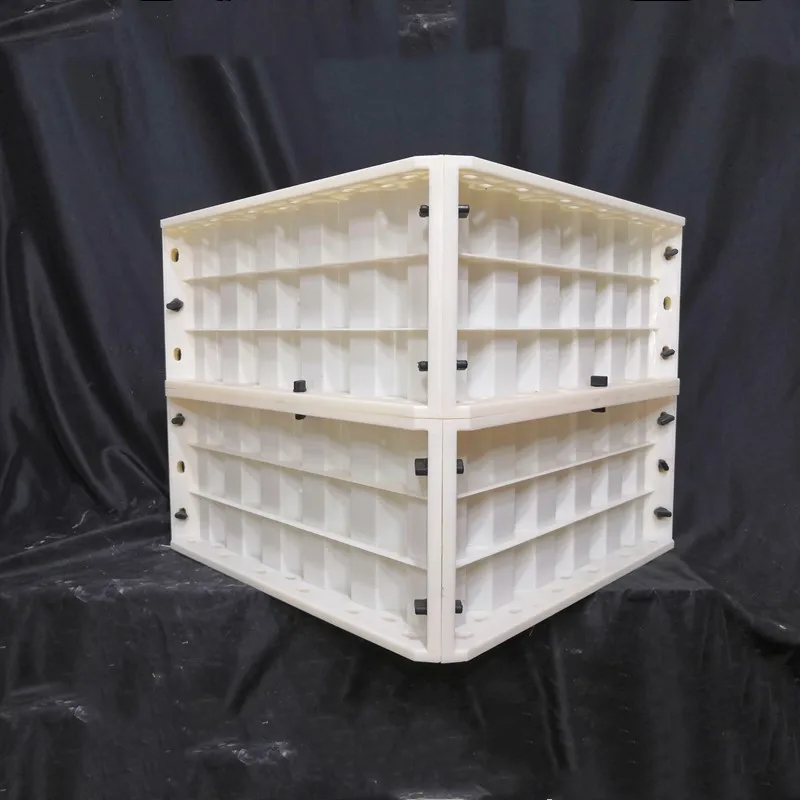 50cm/19.69in Buckle up/ Interlock Slots Body Plain, Leave/Flower&Star Top Molds For Square Concrete Cement Roman Pedestal Spare
