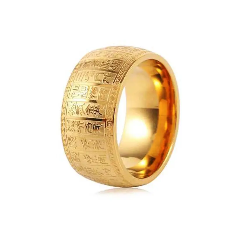 

Chinese Traditions Taoist Seal Ring Classic Men's Amulet with Big Finger God Spell Ornaments for Taoism Lovers Wholesale