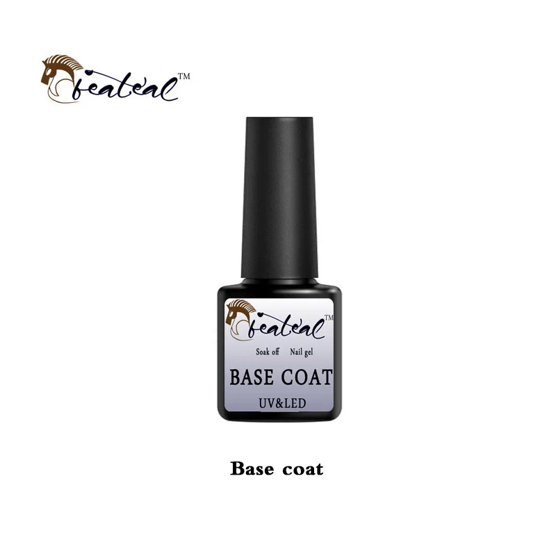 Матовый УФ-гель для ногтей Soak Off Vernis Полупостоянный гель лак Lucky матовый лак верхнее покрытие Чистящая основа и верхний клей - Цвет: Base