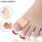 Силиконовый гель-сепаратор для ног, вальгусная защита большого пальца, фиксатор для ног, корректирующая накладка, вставка 2 шт.