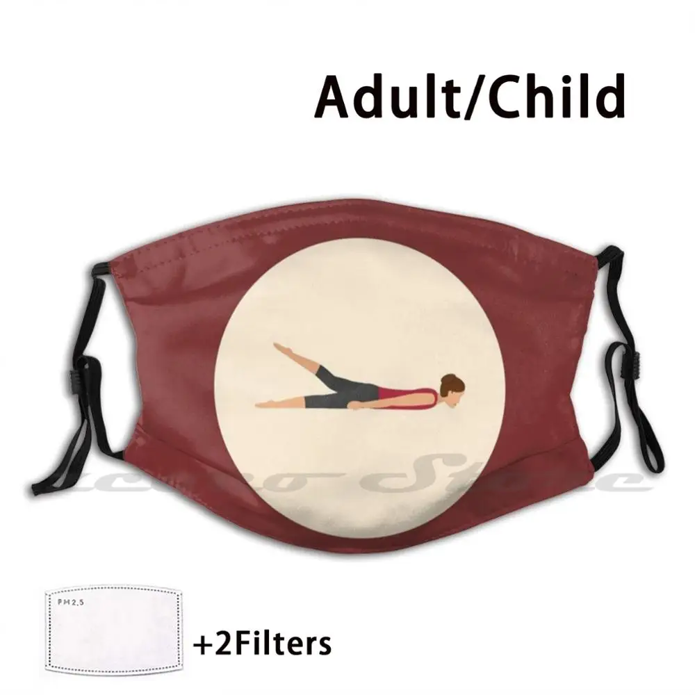 

Половина саранчи поза/Ardha Shalabhasana Йога наклейка с позой Маска Ткань моющийся фильтр "сделай сам" Pm2.5 взрослым детям Йога Медитация здоровье