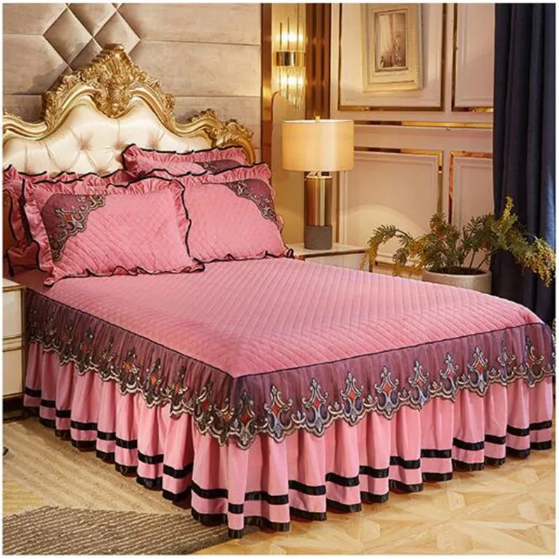 Покрывало на кровать из хрустального флиса стеганое покрывало кружевное