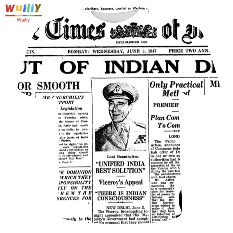 Футболка с принтом газеты для мужчин и женщин черно белая футболка 3D топ