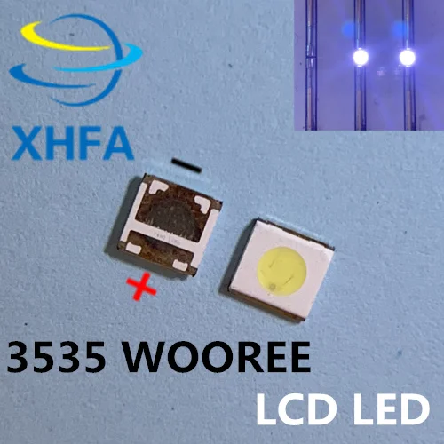 Светодиодный ЖК телевизор WOOREE с подсветкой 300 шт. 3 В 1 Вт 3535 светодиодный SMD