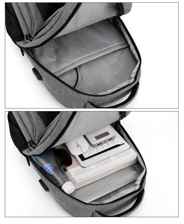 

Chuwanglin Laptop Bag Backpack 15.6 Inch with USB Charging Port Headphone Jack Waterproof Business Back Packs Bags H301301