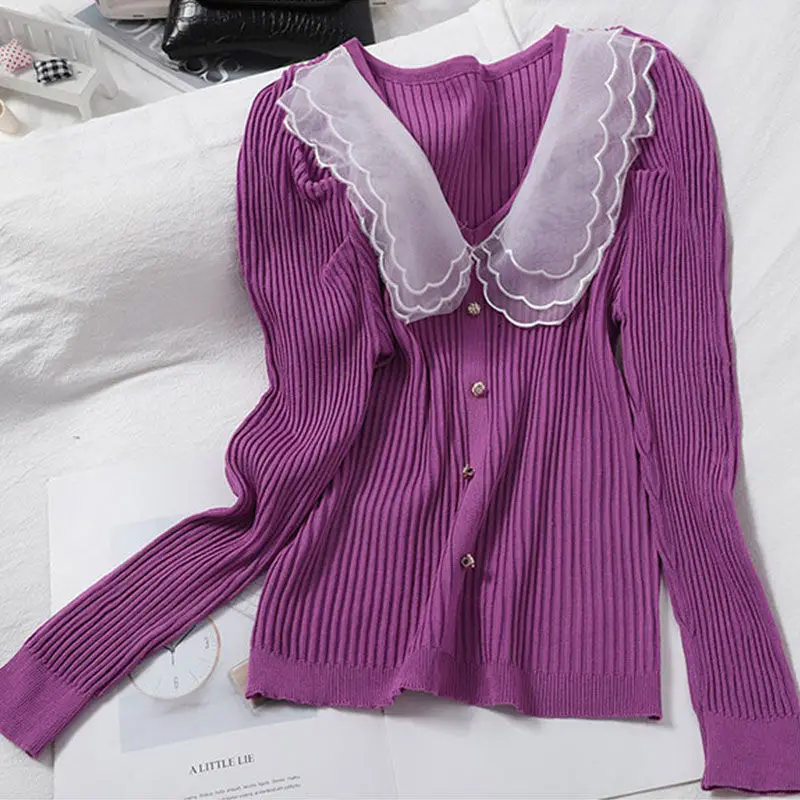 Футболка женская трикотажная с длинным рукавом модный базовый укороченный топ