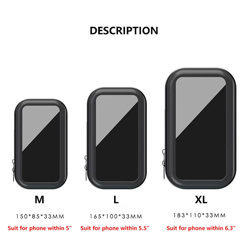 smoyng waterproof motorcycle bicycle phone holder bag stand mobile bike moto handlebar mirro support mount for iphone xr 8plus free global shipping