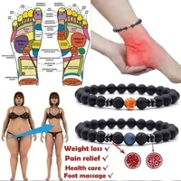 1pc magnetic therapy vasculitis treatment improve blood circulation bracelet pain relief marble bracelet health care lose weight